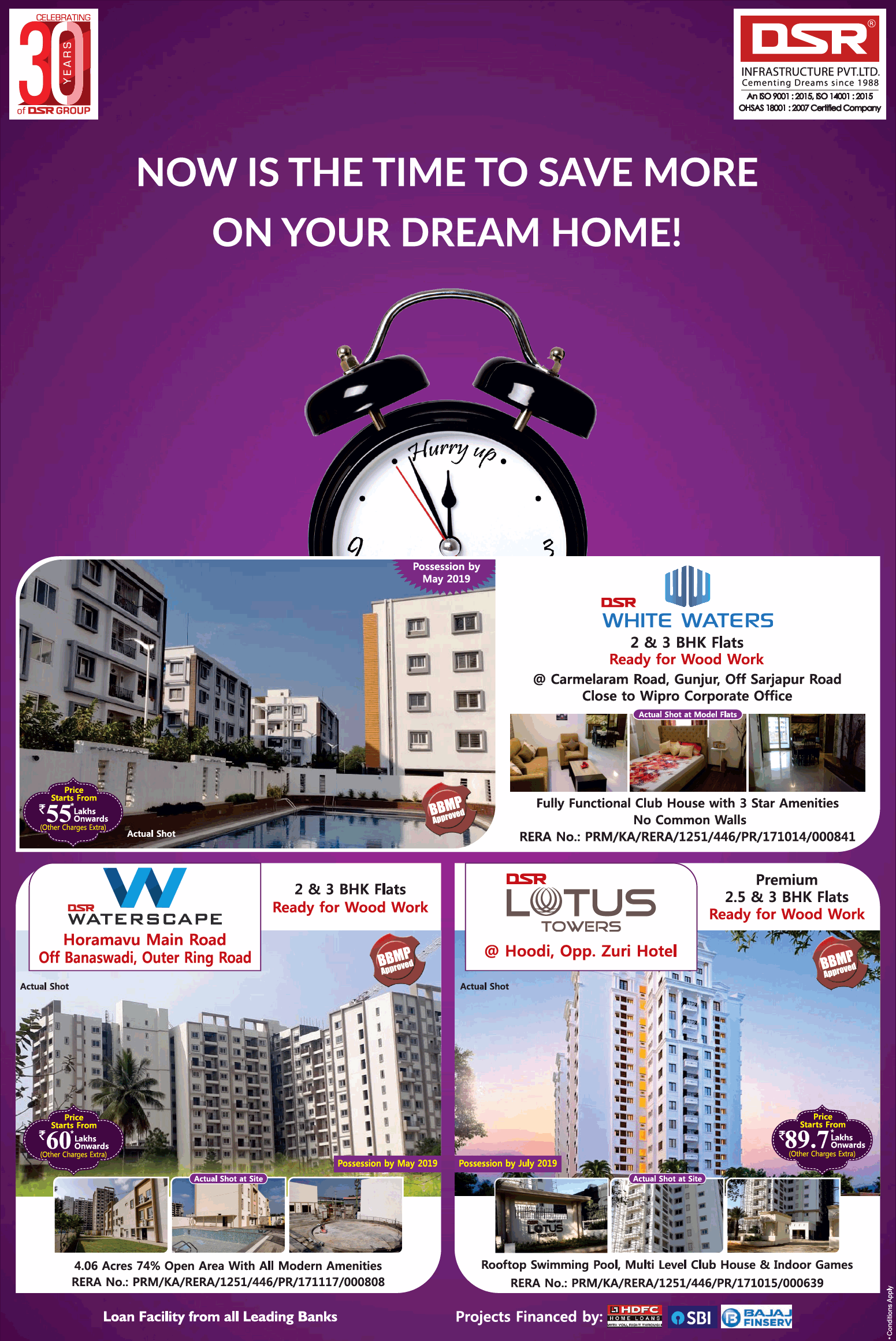 Invest at DSR Projects in Bangalore Update